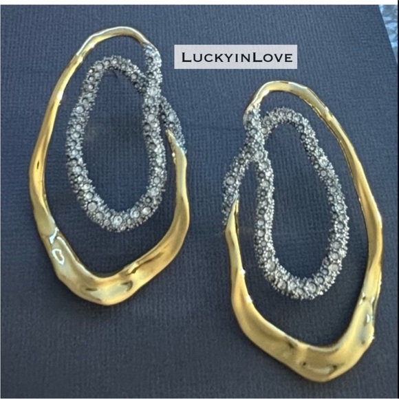 ALEXIS BITTAR • Solanales Double Loop Post Hoop Earrings - Picture 9 of 12